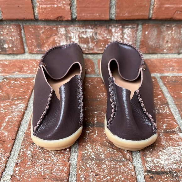 Women's Slip-Ons Comfort Twee Shoes Square Toe Casual Leather Loafer Size 40.5 - Picture 4 of 7